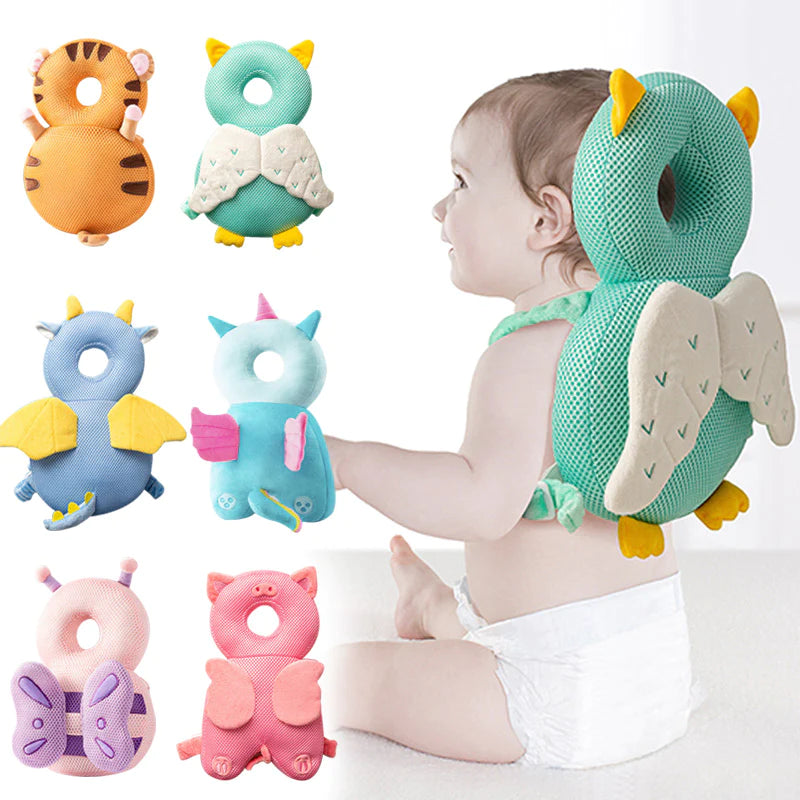 1-3T Toddler Baby Head Protector Safety Pad Cushion Back Prevent Injured Angel Bee Cartoon Security Pillows Protective Headgear